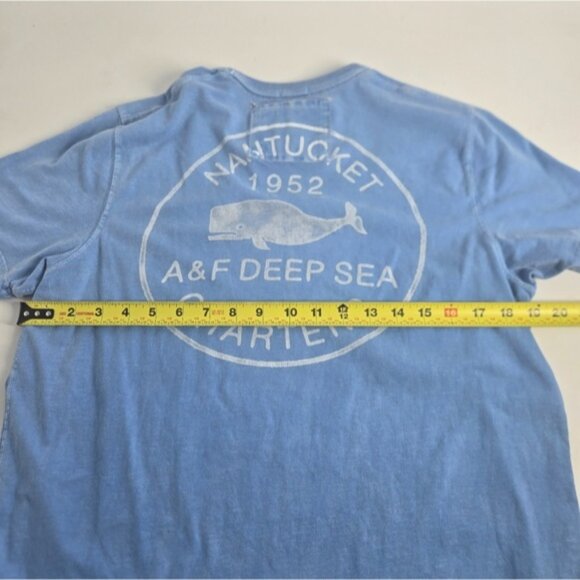 A&F Blue Graphic Muscle T-Shirt XL - Picture 2 of 7